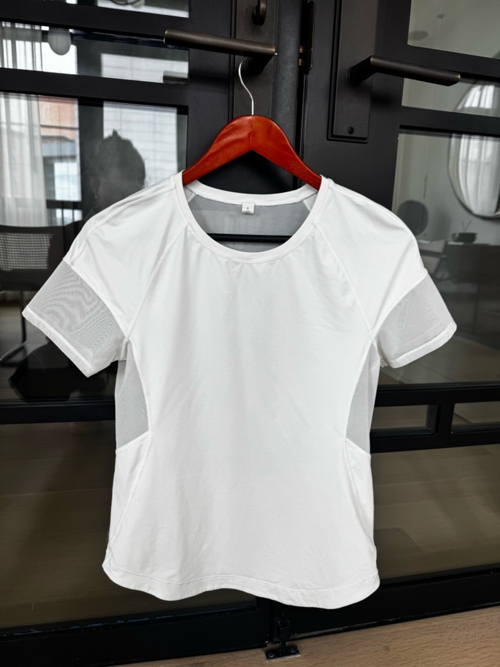 Lululemon White Short-Sleeve Athletic Tee
